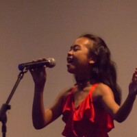 girl performing on stage