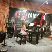 piano lesson for a girl
