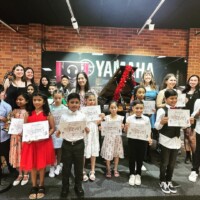 boys and girls singing performance